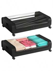 Under Bed Storage Container Rolling Clothes Organizer Drawer With Wheels
