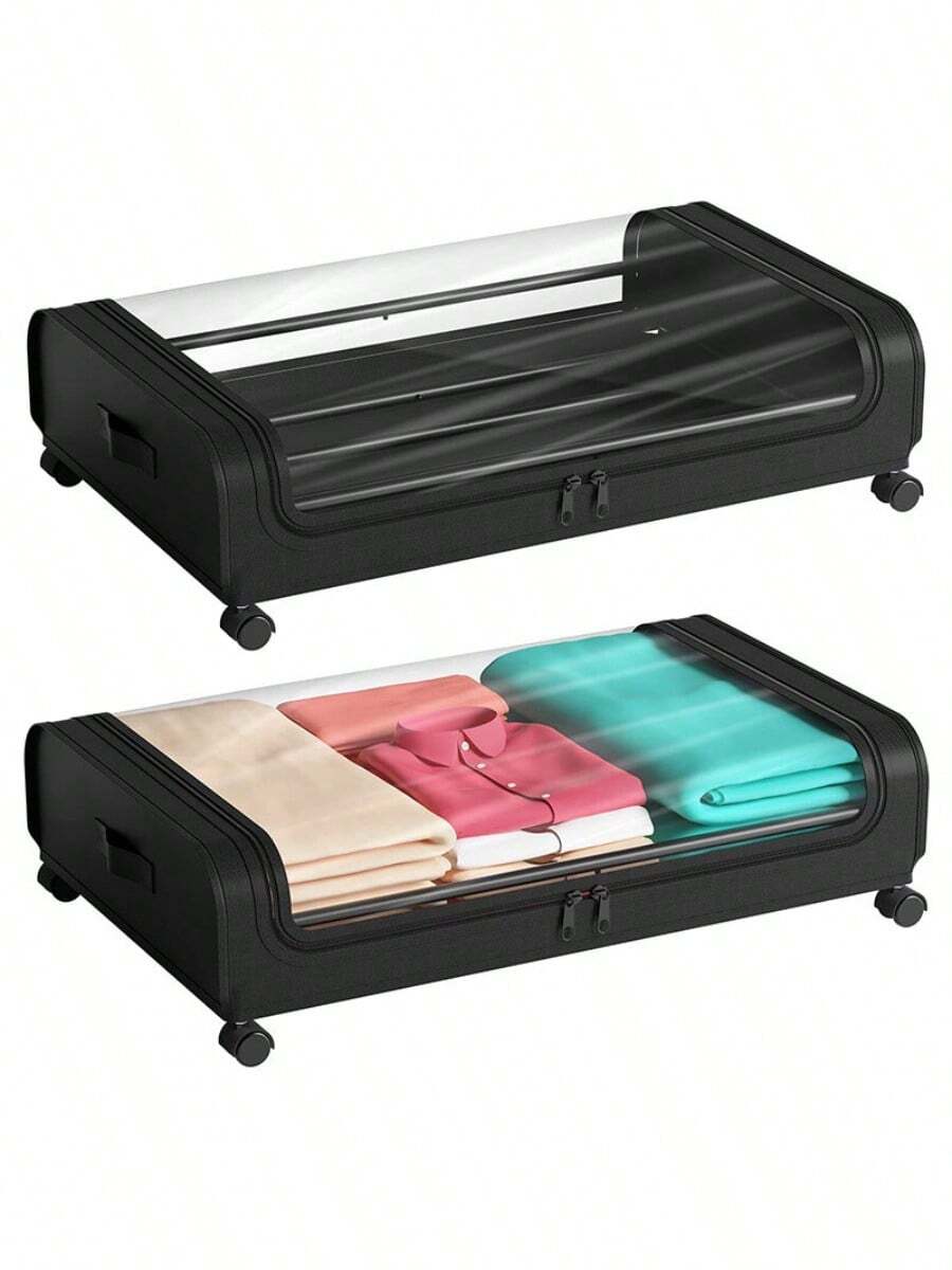 Under Bed Storage Container Rolling Clothes Organizer Drawer With Wheels