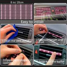 Artificial Diamond Car Steering Wheel Decoration Set Pink Artificial Diamond Steering Wheel Protective Cover, New Fashion Cute Goddess Steering Wheel Cover Set,Car Acessesories Women - Một cỡ - Xem 3