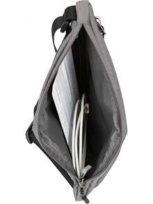Travelon: Bolso cruzado delgado, esencial para viajes alrededor del mundo - Gris - Ver 5
