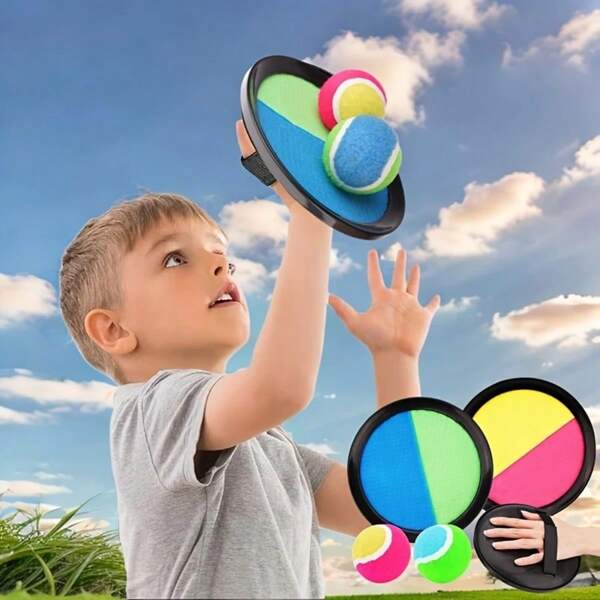 Conjuntos de raquetes adesivas para crianças, bola de interação ao ar livre, pai e filho, jogando bola, crianças jogando bola, brinquedos esportivos, bolas de queimada