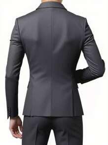 男士时尚商务西装，高品质正式办公西装，修身新郎婚礼礼服，男士西装外套