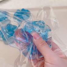 1/2/5/36pcs Blue Cat Paw Squeeze Toys, Taba Squish, Cat Paw, Stress Relief Toys, Glitter Cute Sticky PVC Squishies, Stress Ball, OPP Packaging, Gift For Kids & Teens - Multicolor - View 5