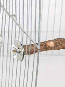 1 pieza Perchan de horquilla de madera de fruta natural, juguete rascador de doble horquilla de rama de árbol para loros, suministros inteligentes para pájaros, accesorio de jaula de pájaros, juguete para loros (Los árboles frutales crecen de forma natural, las formas varían; los tamaños y pesos pueden variar ligeramente)