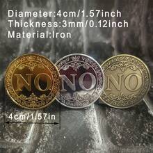 Yes/No Decision Making Coin - A Fun & Exciting Plated Coin Souvenir - Flower Decision Coin - View 3