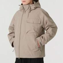 New Balance Chaqueta deportiva casual y de trabajo a prueba de viento con capucha para hombre NB 2025, modelo NAF17021GR