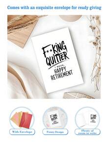 1 tấm thiệp nghỉ hưu hài hước, "Quiver Mean, Nghỉ hưu vui vẻ, Một chương mới bắt đầu", dành cho Ngày nghỉ hưu, Ngày lễ, Bất kỳ ai, Người nghỉ hưu, Gia đình, Bạn bè, Anh ấy hoặc Cô ấy, Đồng nghiệp - Nhiều màu - Xem 2
