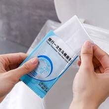 10/50/100 Stück tragbare einzeln verpackte durchsichtige Einweg-Toilettendeckel, tragbare Toilettenabdeckung, wasserdichte Toilettenabdeckung, tragbare Toilettendeckel, Haushaltsgegenstände, unverzichtbares Reisezubehör für Geschäftsreisen, Camping, Krankenhausstationen, Hotelaufenthalte, wenn Sie öffentliche Toiletten benutzen, um Ihre persönliche Hygiene zu gewährleisten