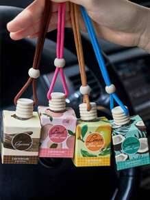 1 pieza Ambientador de coche de 8 ml, ambientador de mujer, difusor de aire para coche lindo, ambientador de hogar, ambientador de coche adecuado para armarios, interiores y exteriores para eliminar olores y realzar la fragancia, decoración de coche de mujer, ambientador de larga duración, producto de alta calidad adecuado para regalos de mujer, Día de la Madre y Día de San Valentín