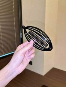 Set de 3 piezas/2 piezas de pinzas para el cabello onduladas mate, pinzas para cola de caballo de fiesta en la playa, ganchos para el cabello, pinzas para el cabello tipo banana - Hueco multicolor - Ver 13