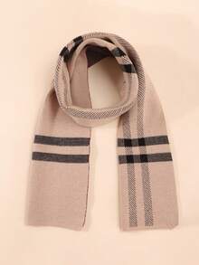 1pc Children Striped Soft Scarf, Suitable For Everyday Wear - Multicolor - View 10