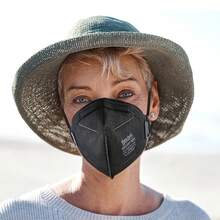 2025NIOSH Approved  Mask Particulate Respirators, Pack Of 60  Face Masks, Individually Wrapped,White - Black - View 7