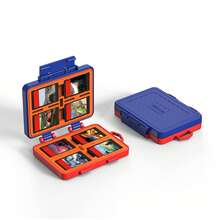 A Game Card Case Suitable For Switch OLED/ Lite, Capable Of Storing 8 Game Card Slots, 15 TF Memory Card Slots, And A Switch 2 Mini Protective Case Accessory - Game Card Storage Box [blue Red] - View 1
