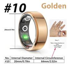 Anelli intelligenti per uomo e donna, per il fitness, con monitoraggio del battito cardiaco, del sonno, contapassi, calorie, impermeabili, tracker fitness per e Android
