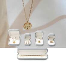 Oirlv 1 pièce Boîte à bagues de mariage de luxe légère, créative et haut de gamme. Boîte de présentation pour bracelets, colliers, pendentifs, boucles d'oreilles et bijoux. Étui cadeau pour femmes.