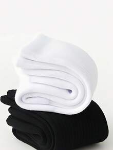 20 Stück/12 Stück/10 Stück/6 Stück/4 Stück/2 Stück Unisex Sport Crew Socken, modische bequeme Tennis Socken in Schwarz & Weiß, dicke atmungsaktive Socken für Herren & Damen, ideal für Sport, Outdoor, Business, Lässig Anlässe - Verschiedenfarbig - Übersicht 8