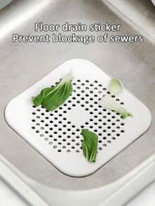 3 件套硅胶毛发收集排水盖、浴室排水塞、毛发过滤器、淋浴排水保护器、耐用方形硅胶淋浴排水盖、浴室和厨房排水配件 - 白色 - 查看 5