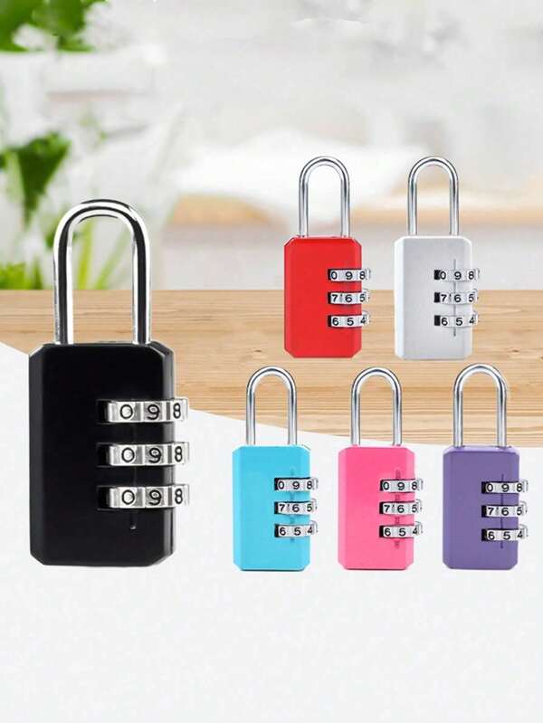 Candado pequeño colgante de aleación de colores con cerradura digital por contraseña, candado de  antirrobo para útiles de oficina, maletas y bolsos