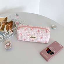 Estuche para lápices, estuche para bolígrafos, bolsa de almacenamiento de oficina y universidad, organizador de bolsa, bolsa de maquillaje, bolsa cosmética, estuche para lápices estético y lindo para niños y niñas de vuelta al cole, útiles escolares