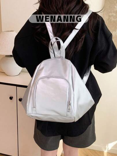 1 Stück Mode Lässig PU Leder Multifunktionsrucksack & große Umhängetasche mit verstellbaren Trägern - stilvolle Schultertasche für Frauen/Mädchen/Studenten/Absolventen, perfekt für den täglichen Gebrauch, Ausflüge, Einkaufen, Schule & Schulanfang!