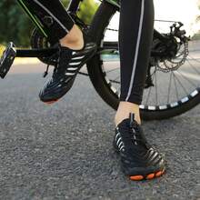 New Men's Water Shoes Upstream Trekking Wading Aqua Shoes Quick Drying Anti-Slip Five Finger Wear-Resistant Beach Water Sports Sneakers Size 39-46 - 黑色 - 查看 4