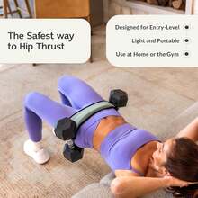 Belt Mini -  Exercise Hip Thrust Belt Mini – For Dumbbells, Kettlebells, And Plates – Slip-Resistant Padding For Hip Protection – Perfect For Gym, Home, And On-The-Go Workouts - D - Xem 2