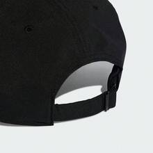 Adidas 男女通用小标志帽，弧形帽檐 KA0110 - 黑色 - 查看 4
