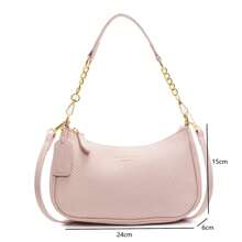 Fashionable And Minimalist Women's Shoulder Bag, High-Quality PU Leather Soft-Sided Armpit Bag, Zipper Closure, Suitable For Women, Girls, Young Professionals, Office Workers, For Work, Shopping, Vacation