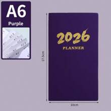 Cross Border 2026 English Schedule Book, 365 Day Time Management, Daily Plan Book, Pocket Notebook, Efficiency Manual,For School Supplies,Back To School
