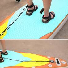 1 Stück fortschrittliche Surf-Leine, TPU, schwarz, leicht, maximale Stärke, für alle Arten von Surfbrettern, Strandutensilien, Strandaccessoires, Poolschwimmhilfe