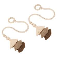 2PCS/SET Modern Tassels Curtains Buckle Minimalist Style Curtain Ties Home Accessories For Birthday Gifts New Year's Gifts