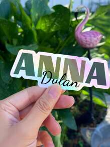 Personalized Name Tumbler - Custom Skinny Tumbler Cup With Straw - Custom Name Gift,Personalized Name Decals - Custom Name Decals - Wedding Decals - Name Stickers,Back To School Gift.