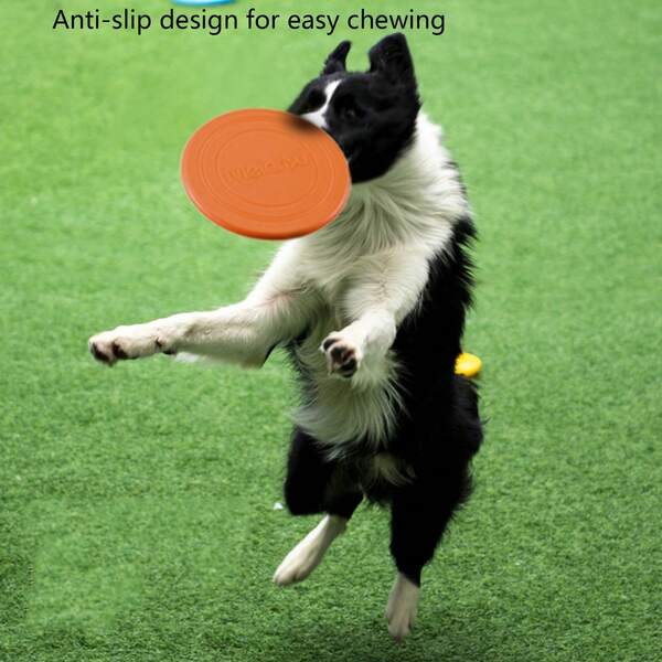 Brinquedos interativos para treinamento de cães, brinquedos para filhotes, disco flutuante leve e macio, adequado para cães pequenos e médios, exercícios ao ar livre