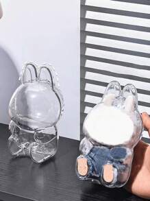 1 Transparent Protective Storage Box Display Box, Compatible With Labubu, Suitable For Plush Toys, Decorative Accessories, Jewelry Protective Covers, Character Accessories, Valentine's Day Gifts, Birthday Party Gifts, Christmas Gifts, Graduation Season Gifts