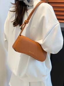 简约纯色荔枝纹女士单肩包 - 可调节顶部提手，多功能时尚斜挎包，钱包 - 适合女性办公室工作