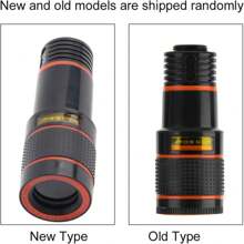 1pc Telephoto Cell Phone Camera Lens 12X Telescopic Lens, Universal Clip On Telescopic Focusing Cell Phone Camera Lens For Mobile Phone Tablet, Cell Phone Fisheye Lens Eye Cup Features: 1. Made Of High Quality Materials, Magnification 12X. 2. Clear Lens Group, High Penetration And Wear Resistance, Multi-Layer Coating Technology