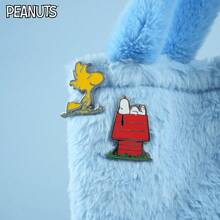 Peanuts 1/3 PCS 官方授权金属胸针珐琅别针可爱卡通情侣礼物小狗个性收藏品官方授权角色模型首饰装饰背包书包服装布袋笔袋可爱时尚徽章适合男女日常佩戴情人节礼物 - 彩色 - 查看 6