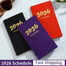 Cross Border 2026 English Schedule Book, 365 Day Time Management, Daily Plan Book, Pocket Notebook, Efficiency Manual,For School Supplies,Back To School