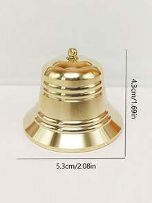 1个铜制风水铃铛，寓意好运、财富、平安、吉祥，可作装饰品、佛教用品、圣诞礼物、房间装饰。