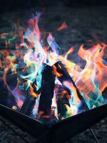 Fire Color Changing Packets Fire Pit, Perfect Magic Flame Color Changing Pack For Camping, Bonfire, Fire Pits & Outdoor Fireplaces, Campfire Accessories For Creating Surprise And Ambiance - Multicolor - View 2