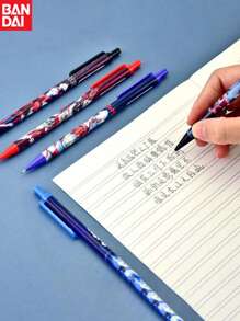 1pc/10pcs Bandai, Series Stationery, Automatic Pencil, Back To School Stationery Pencil, Writing Pencil, Erasable, Cool Cartoon Design, Suitable For Schools, Students, Teachers, Offices, Writing And Painting, Perfect Party Gifts&Birthday Surprise Gifts, Ideal For Christmas, Halloween, Thanksgiving Gifts.