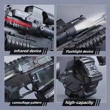 Large Gel Splatter Blaster For With Glasses Suitable For Backyard Fun And Outdoor Team Shooting Games, HK416 Full Configuration.M4A1 Full Configuration. - màu đen - Xem 3