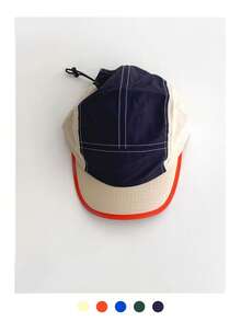 1pc Soft Top Triangle Logo 5-Panel Quick-Dry Baseball Cap, Minimalist Casual Versatile Adjustable Snapback Hat With Stitched Mountain Peak & Letter, Spring/Summer Lightweight Sun Protection Outdoor Sports Cap,Beach,Holiday - Flat Eaves Quick Drying - View 43
