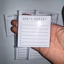 1 Pack Of Sticky Notes, Don't Forget To Use For Planning, Reminder, And Study, Self-Adhesive Memo, Suitable For Home And Office Use, 3X 3inch Lined Notebook