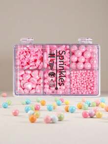 Edible Cake Decorating Sprinkles, Gold & White Pearl Candy, 6-Grid Gift Box Packaging, For Birthday Cakes, Donuts, Cookies, Chocolates, Ice Cream, Christmas, Halloween, Valentine's Day, Birthdays, Mother's Day, Weddings - Multicolor - View 13