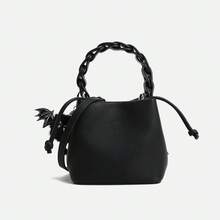 レディースバッグ 2025 新しいハイエンドの女性のショルダーハンドヘルドクロスボディバッグ - ブラック - チェックする 2