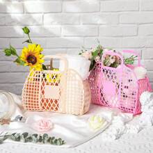1pc Customizable Laundry Baskets: Multifunctional Organizers For Every Need Custom-Designed Laundry Baskets Double As Bathroom Carryalls. Our Wall - Mounted Storage Bins Are Perfect For The Washroom, Holding Toiletries. Additionally, They Transform Into Reusable Beach Bags-An Ideal Pick For Women!