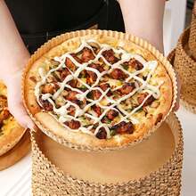 150pcs Pizza Baking Tray, Baking Paper Cups, Oil-Proof & Heat-Resistant Cake Mold, Baking Paper Tray For Pizza, Cookies, Cakes, Breads, Disposable Air Fryer Paper, 150/50pcs - Multicolor - View 7