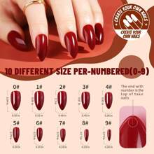 Teenitor Almond Press On Nails Medium Almond Glossy Press On Almond Nails, 288Pcs Almond Shape Press On Nails With Glue,12 Color Almond Glue On Nails