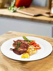 10个/20个/50个白色一次性纸盘，6英寸蛋糕盘，7英寸甜点盘，9英寸餐盘，适用于小吃、沙拉、家庭晚餐和DIY手工艺品，也适用于办公室、露营、室内使用、圣诞节和其他场合。 - 白色 - 查看 4